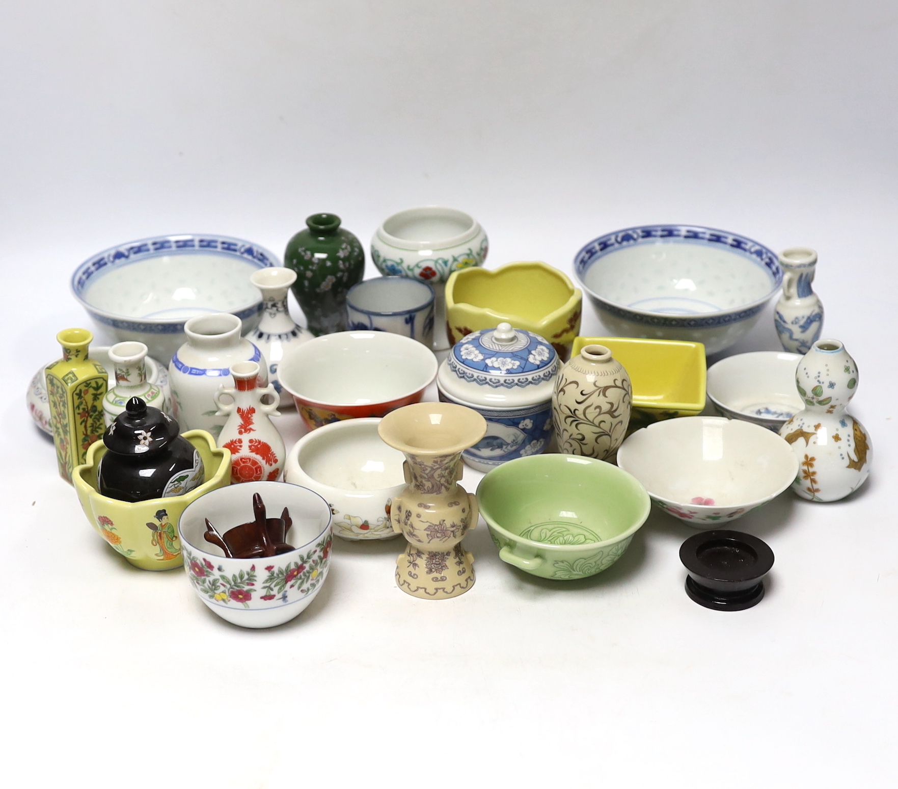 A collection of Chinese and Japanese ceramics